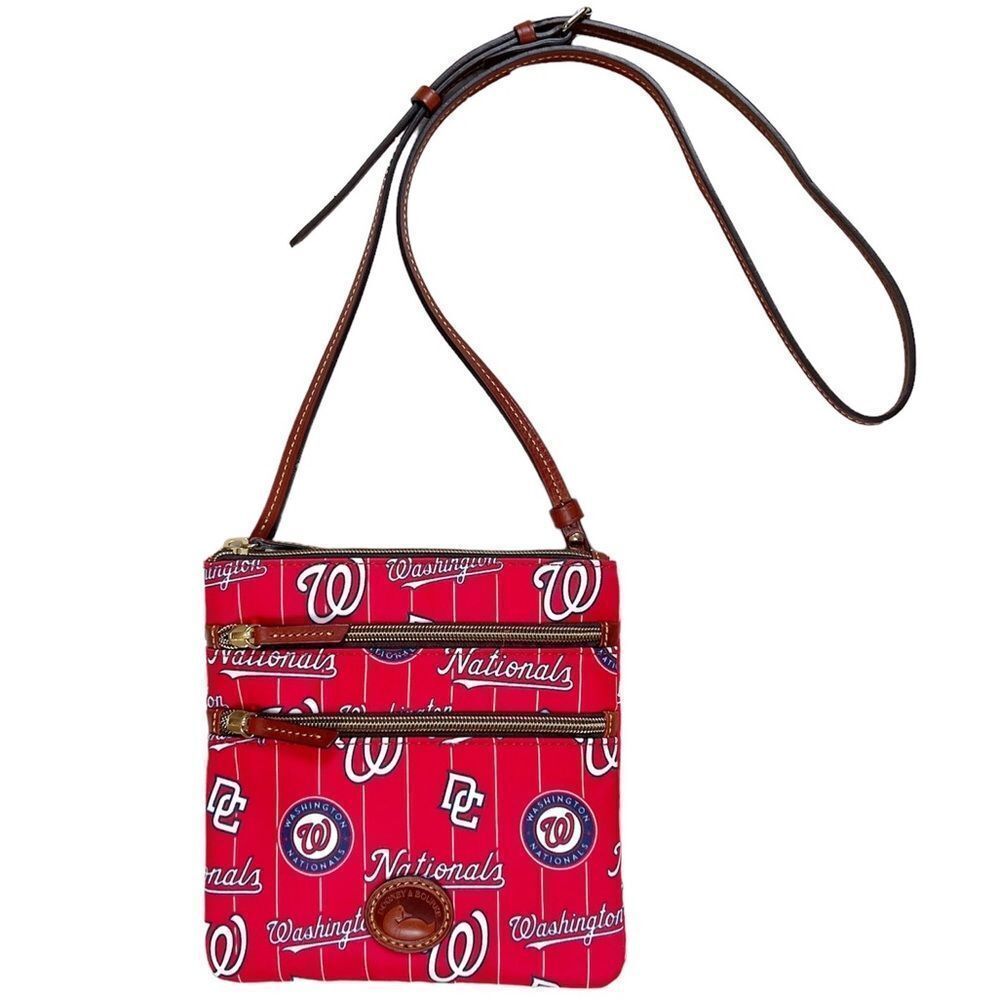 Dooney & Bourke Washington Nationals MLB Red Nylon‎ Crossbody Bag Purse